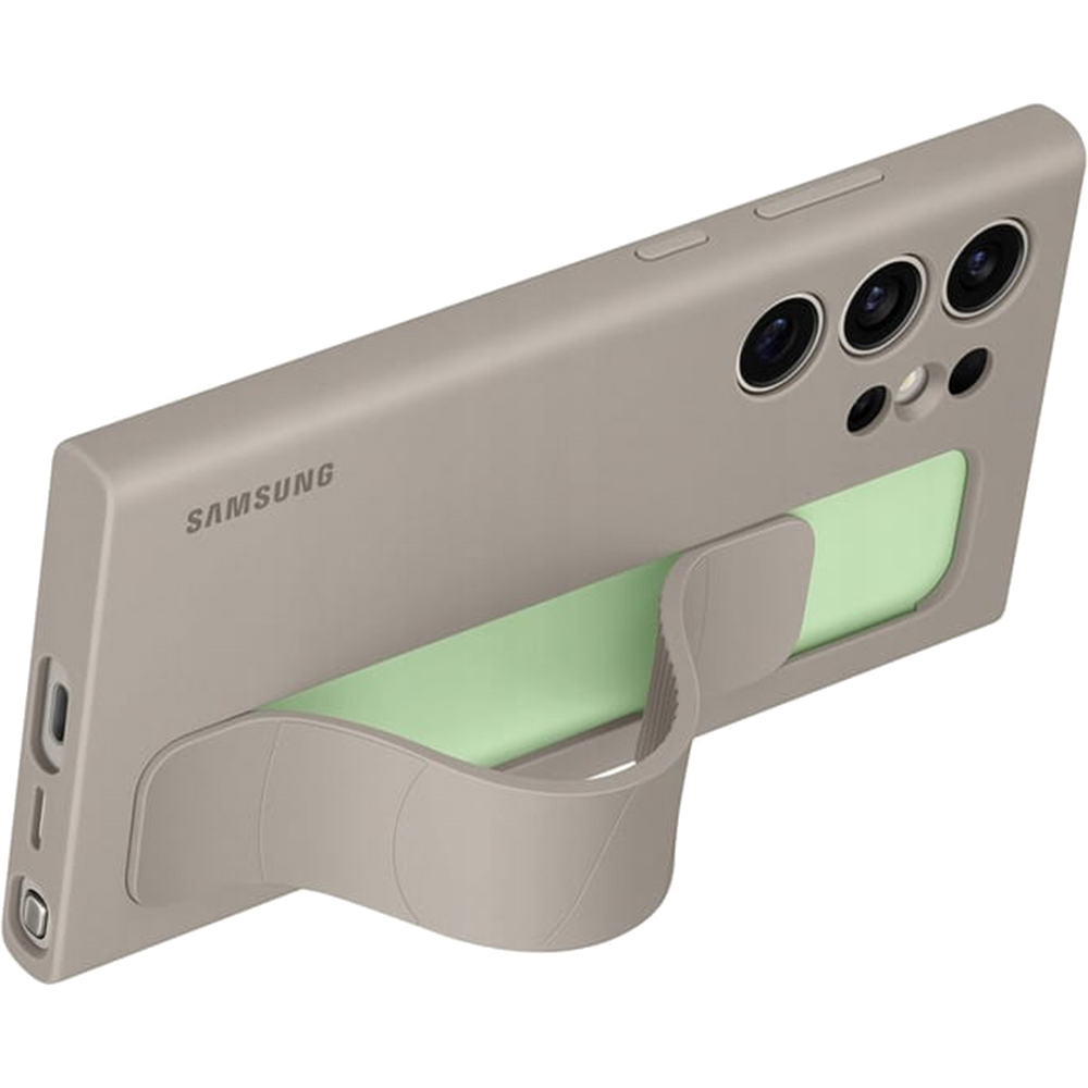 Etui Samsung Silicone Standing Grip Case do Galaxy S24 Ultra 5G, ciemnoszare